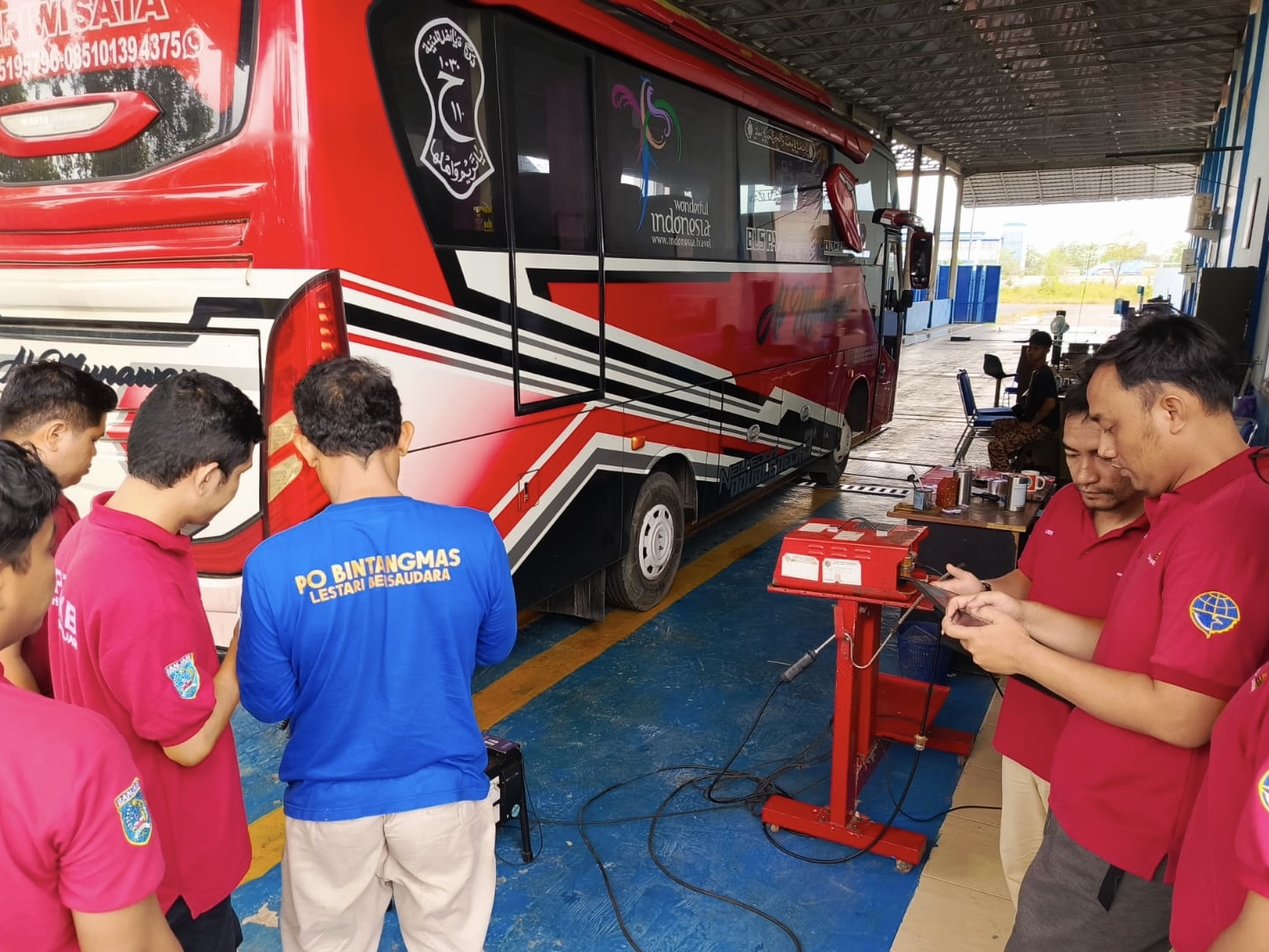 UPTD PKB Dishub Banjar Lakukan Uji Coba Aplikasi Uji Kendaraan Berbasis Full Cycle