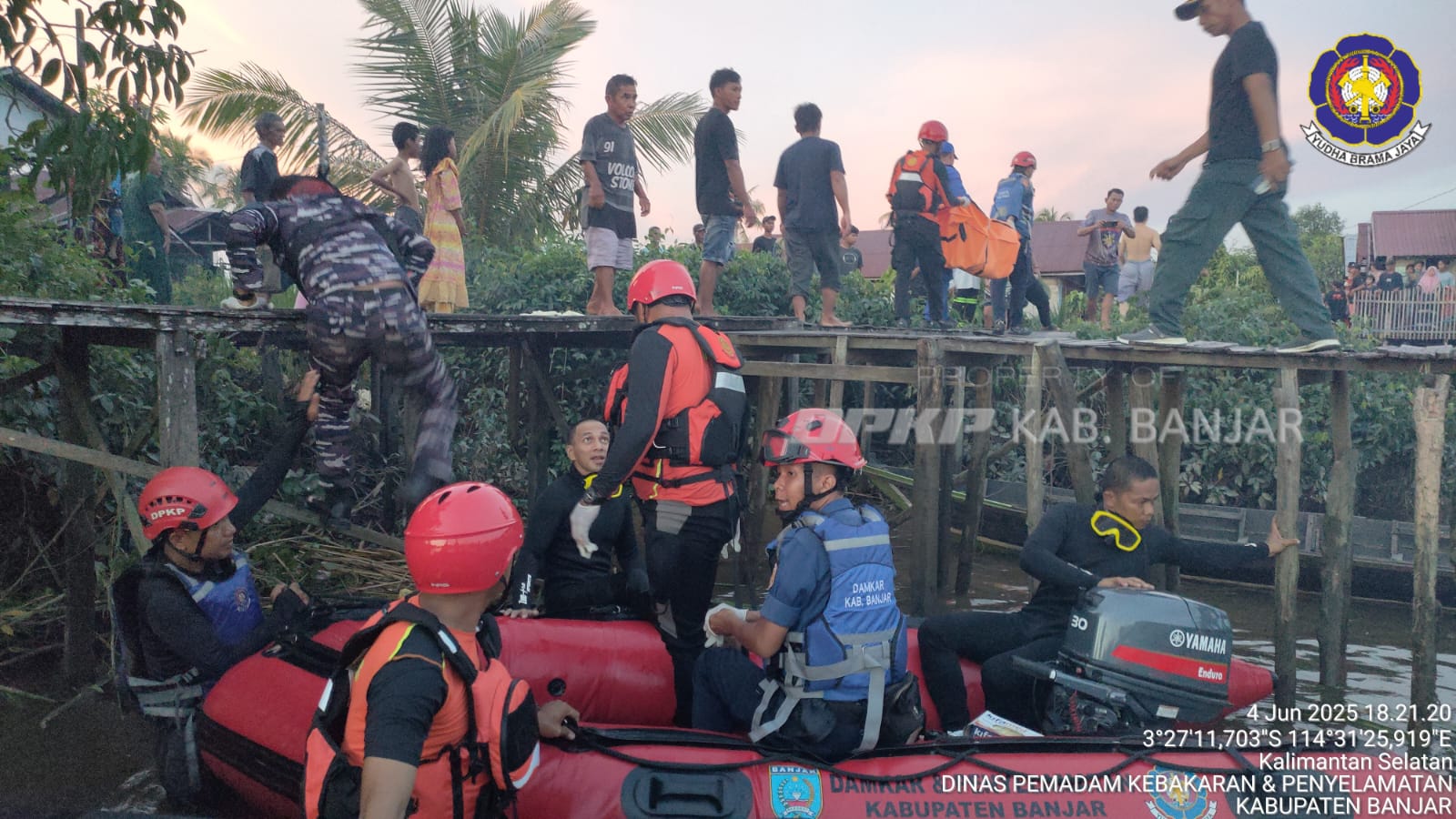 Korban Tenggelam di Aluh-Aluh Berhasil di Temukan Setelah  Enam Jam Pencarian