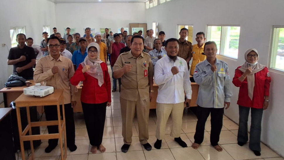 Distan Banjar Gelar Sosialisasi Pengolahan Lahan Tanpa Bakar di Simpang Empat