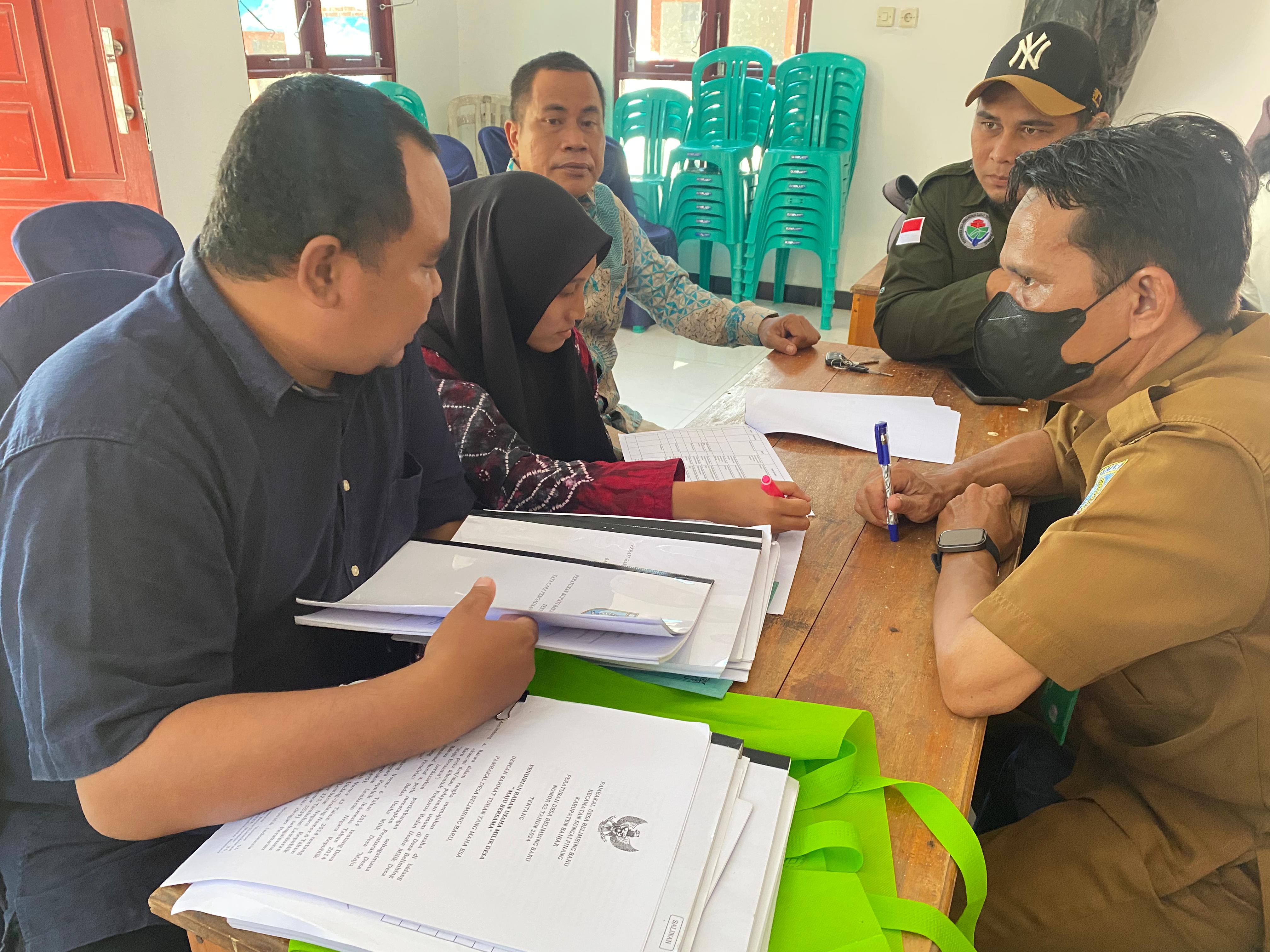 Pemerintah Kecamatan Sungai Pinang Laksanakan Evaluasi APBDes Desa Belimbing Baru Tahun 2026