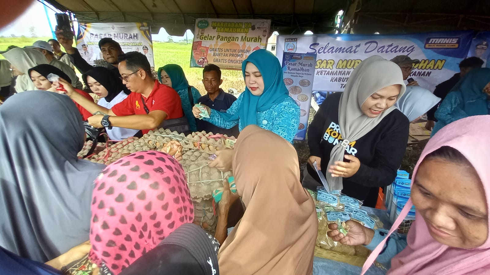 Pemkab Banjar Kembali Selenggarakan Pasar Murah Ramadan di Sungai Rangas Ulu