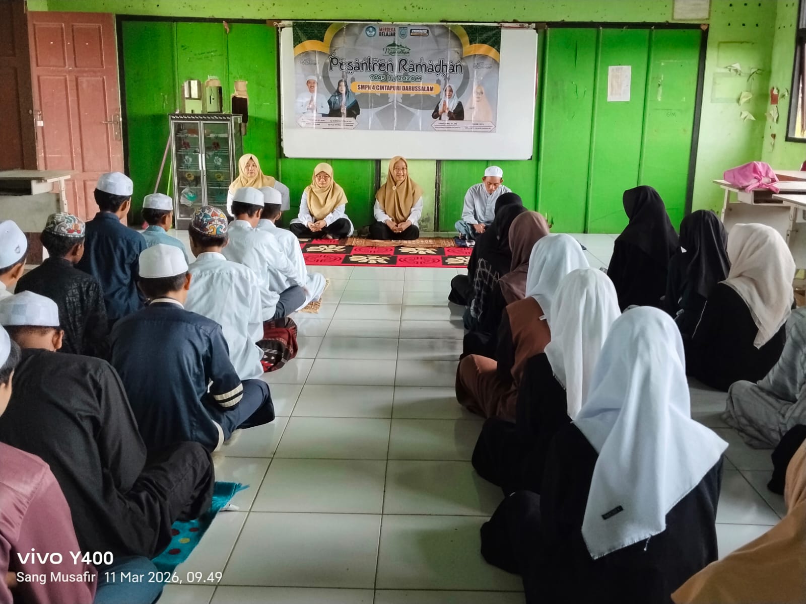 Hari Pertama Pesantren Ramadan di SMPN 4 Cintapuri Darussalam Berlangsung Khidmat