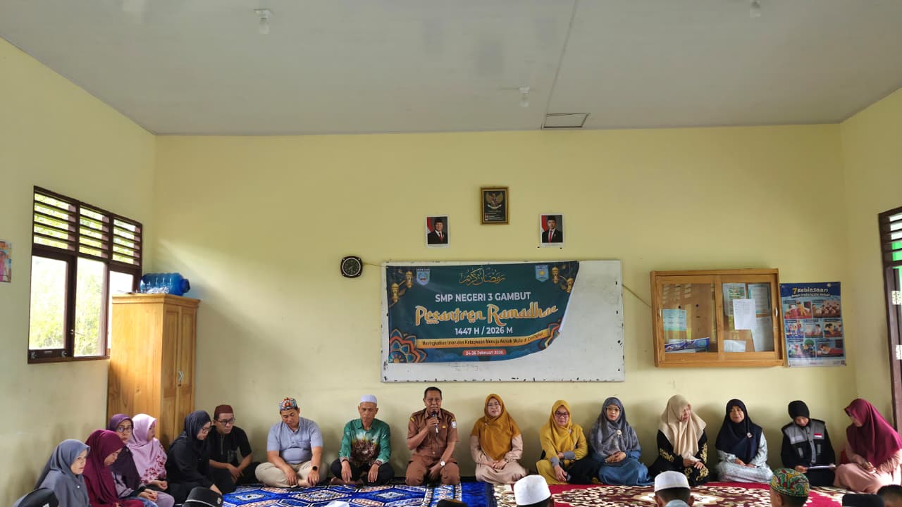 Bentuk Karakter Religius, SMPN 3 Gambut Laksanakan Pesantren Ramadhan