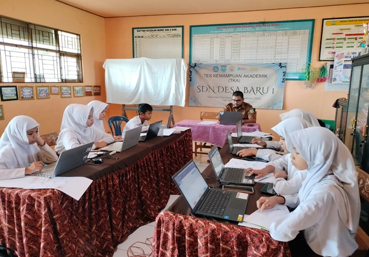 SDN Desa Baru 1 Mataraman Gelar Gladi TKA 2026, Sesi Kedua Terkendala Server Pusat