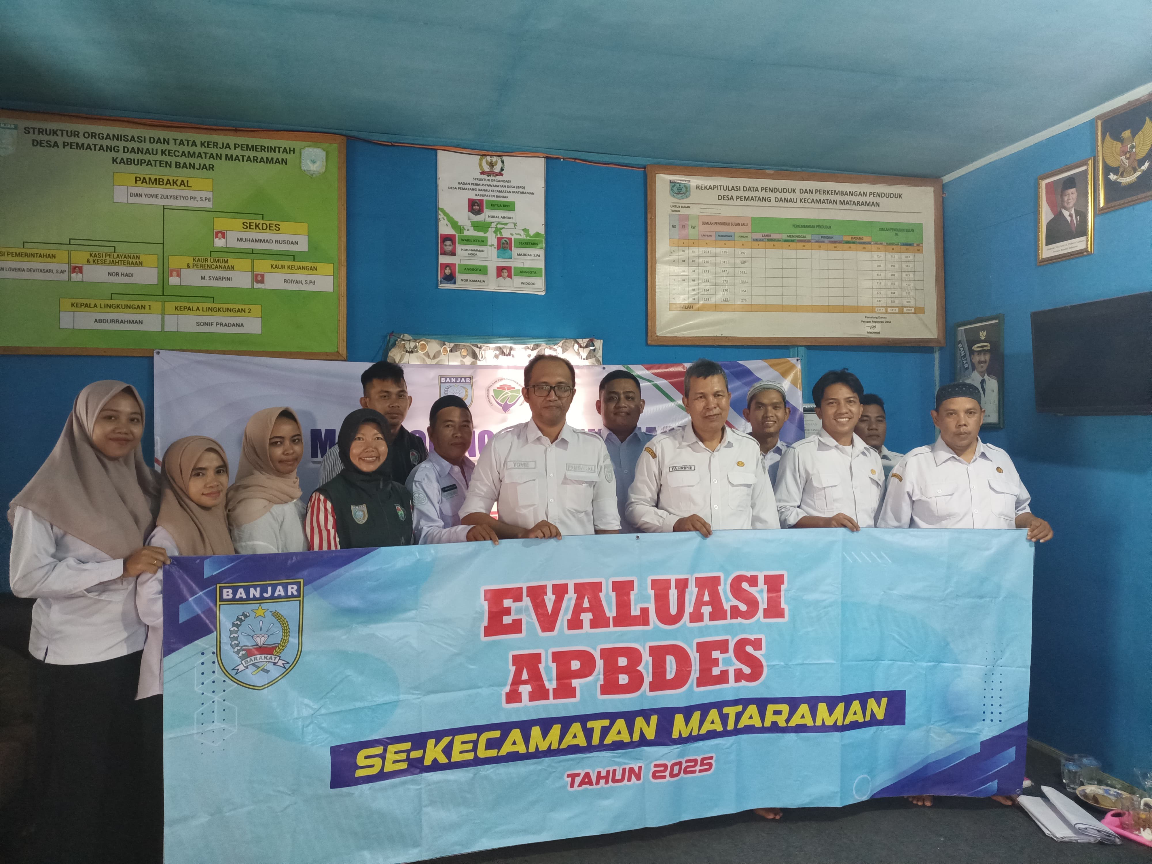 Kecamatan Mataraman Evaluasi APBDes di Desa Pematang Danau