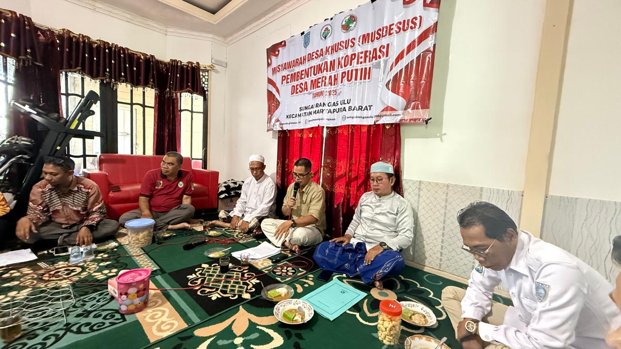 Desa Sungai Rangas Ulu Gelar Musdessus Pembentukan Kopdes Merah Putih