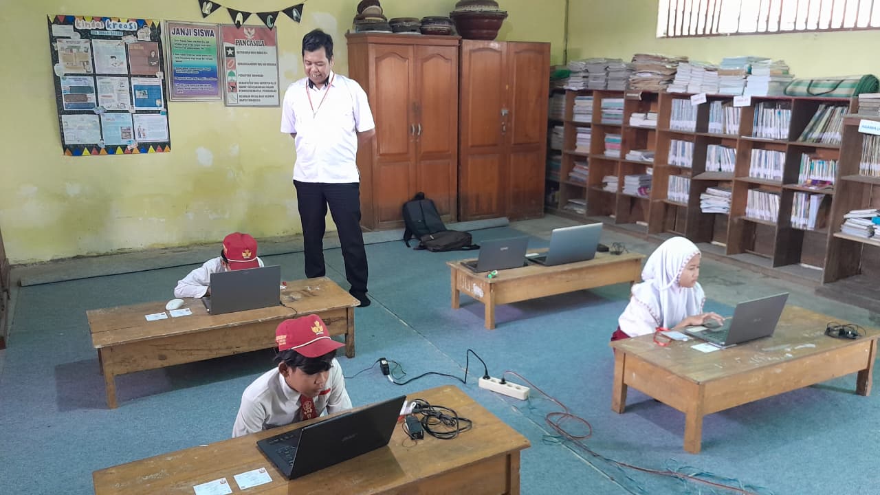 Puasa Tak Halangi Semangat, Siswa SDN Sungai Bakung Ikuti Gladi TKA