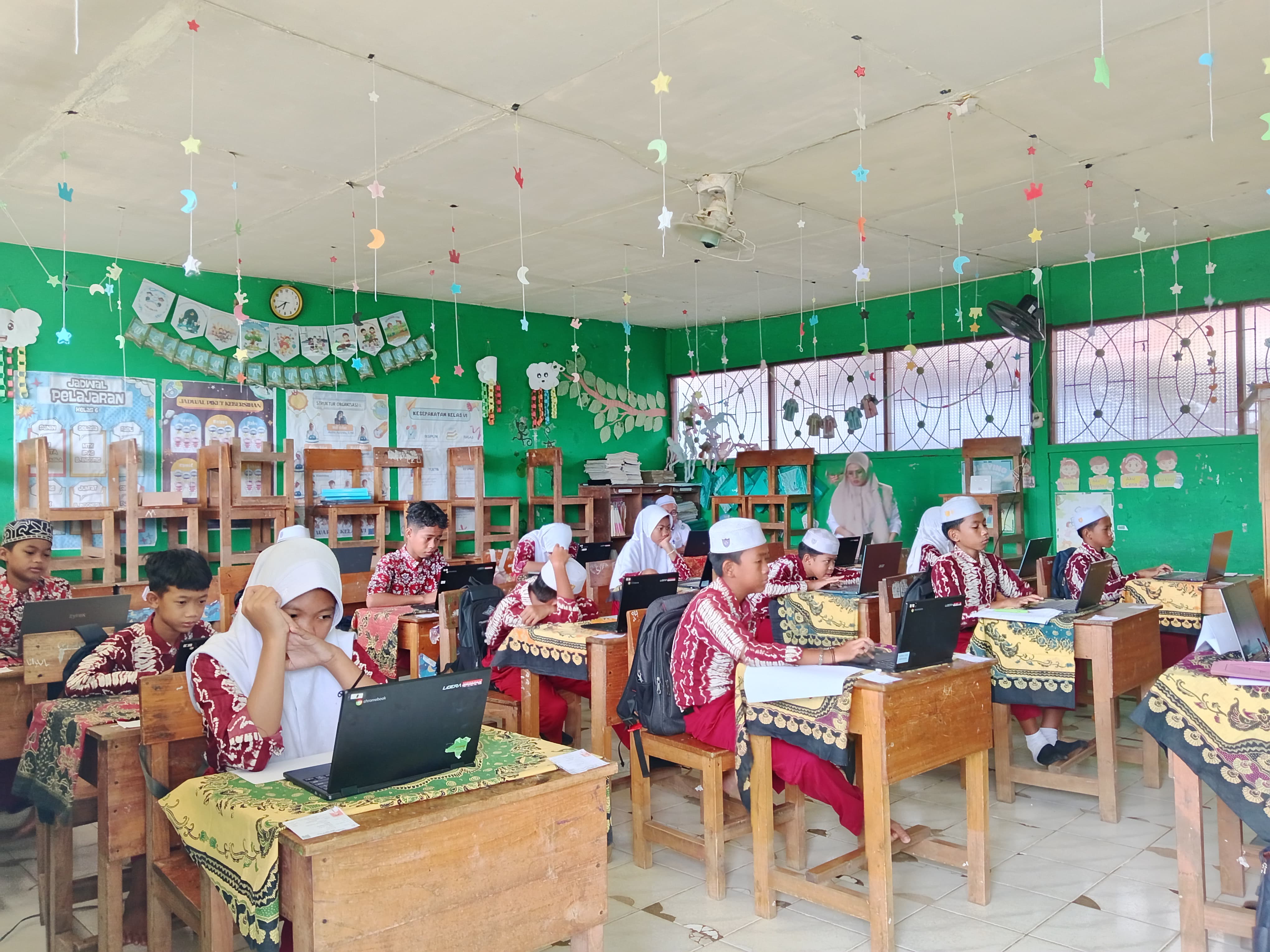 Persiapan TKA, SDN Lok Buntar Laksanakan Gladi Bersih Dua Sesi