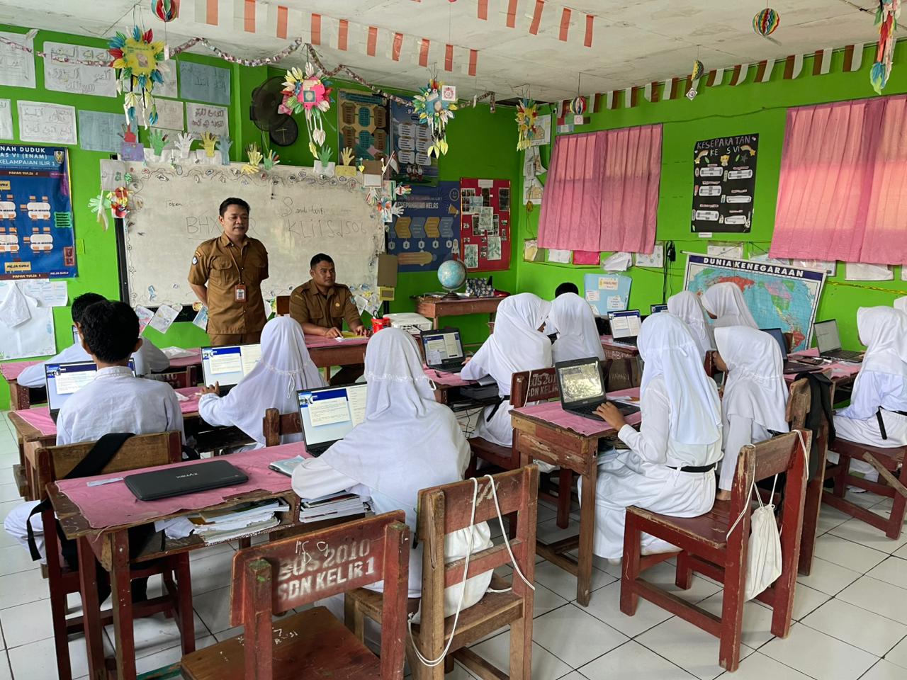 Semangat Ramadan, Siswa SDN Kelampaian Ilir 1 Ikuti Gladi Bersih TKA dengan Tertib