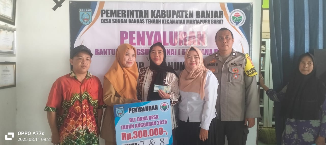 21 KPM Desa Sungai Rangas Tengah Dapatkan BLT Tahap 7 dan 8