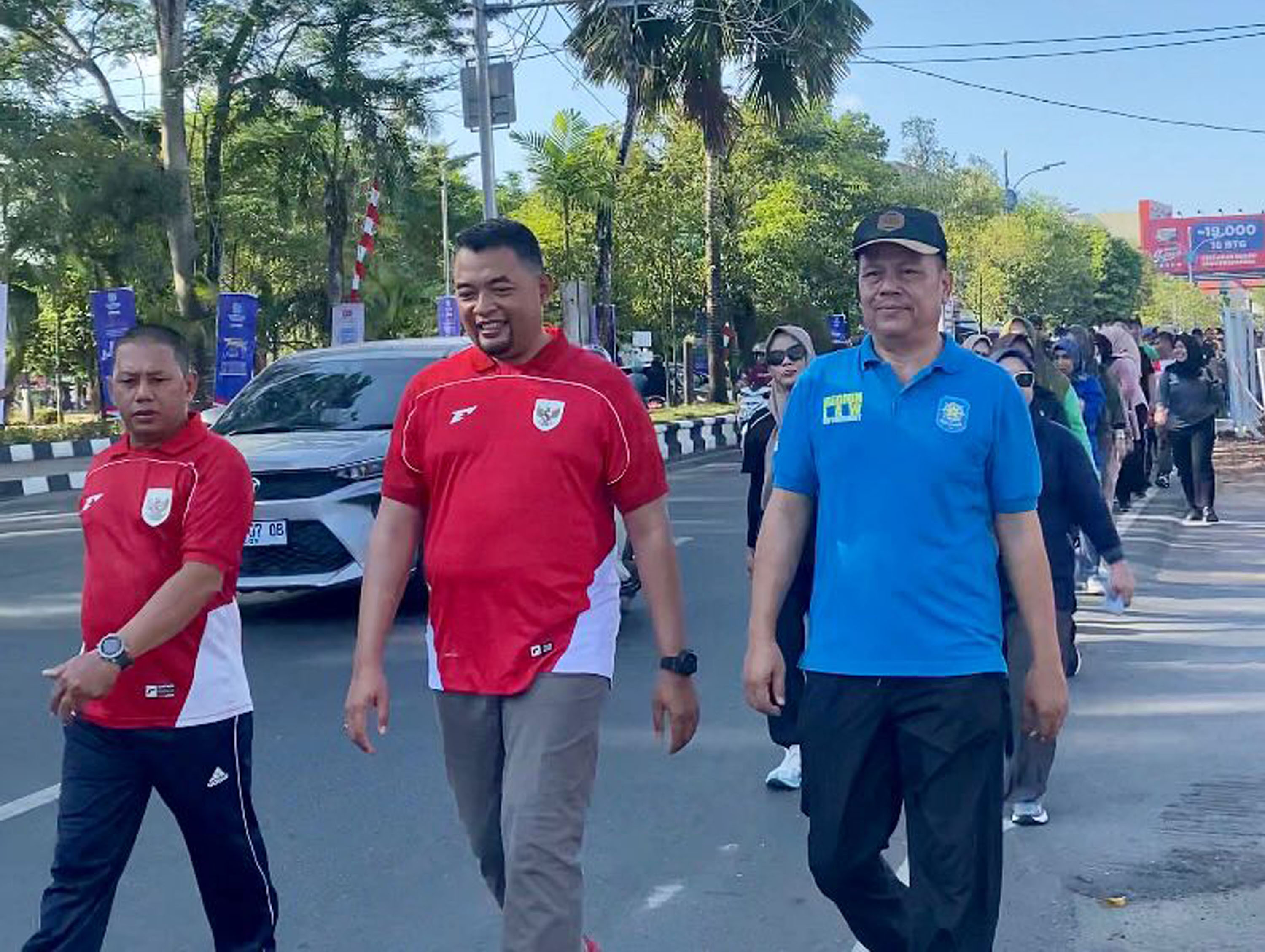 Jaga Kesehatan dan Kebugaran, Satpol PP Banjar Gelar Jalan Santai Bersama