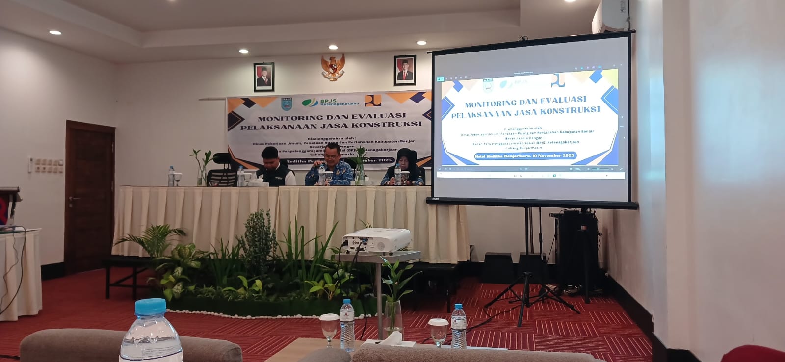 Dinas PUPRP Banjar Gelar Monitoring dan Evaluasi Pelaksanaan Jasa Konstruksi