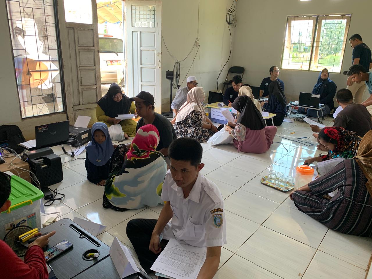 Disdukcapil Banjar Gelar Jempol Pelanduk di Desa Mekar Sari
