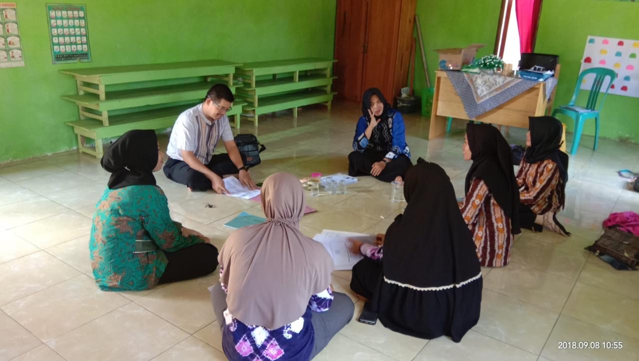 Optimalkan PJJ, Penilik PAUD Monitoring Layanan di PAUD Kasih Bunda