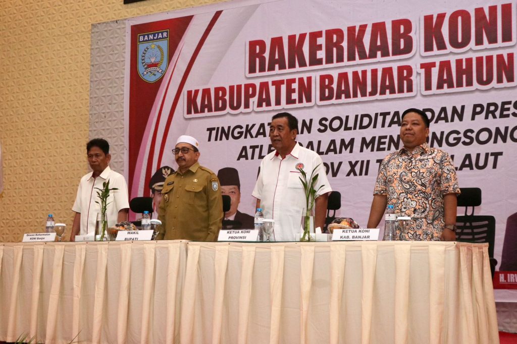 Mantapkan Persiapan Porprov XII, KONI Kabupaten Banjar Gelar Rakerkab 2025
