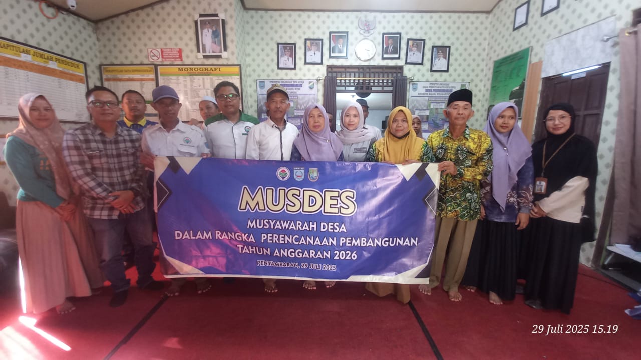 Musdes Perencanaan Pembangunan 2026 di Desa Penyambaran.