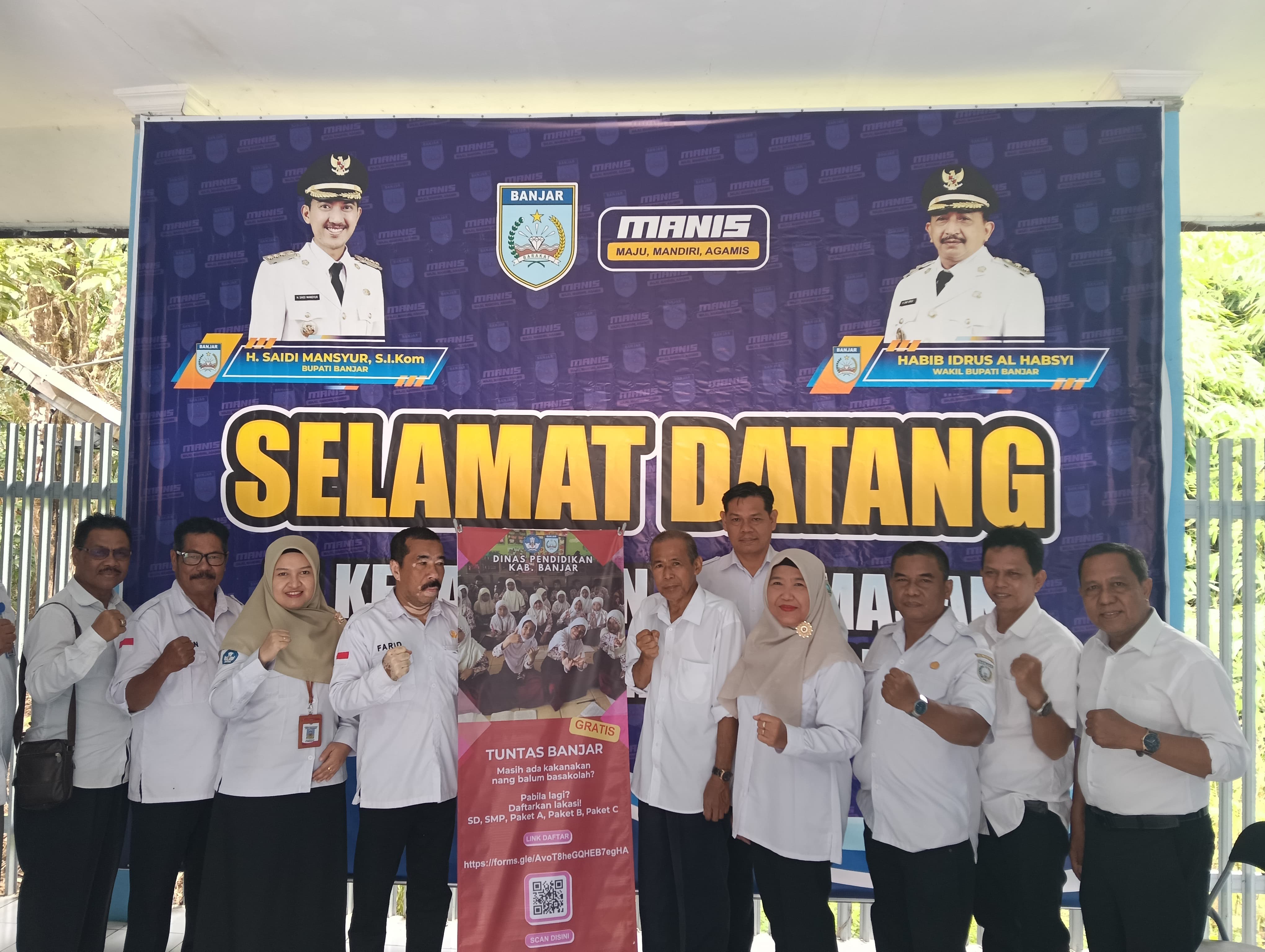 Disdik Banjar Sosialisasikan Pencanangan Pengentasan ATS di Kecamatan Paramasan