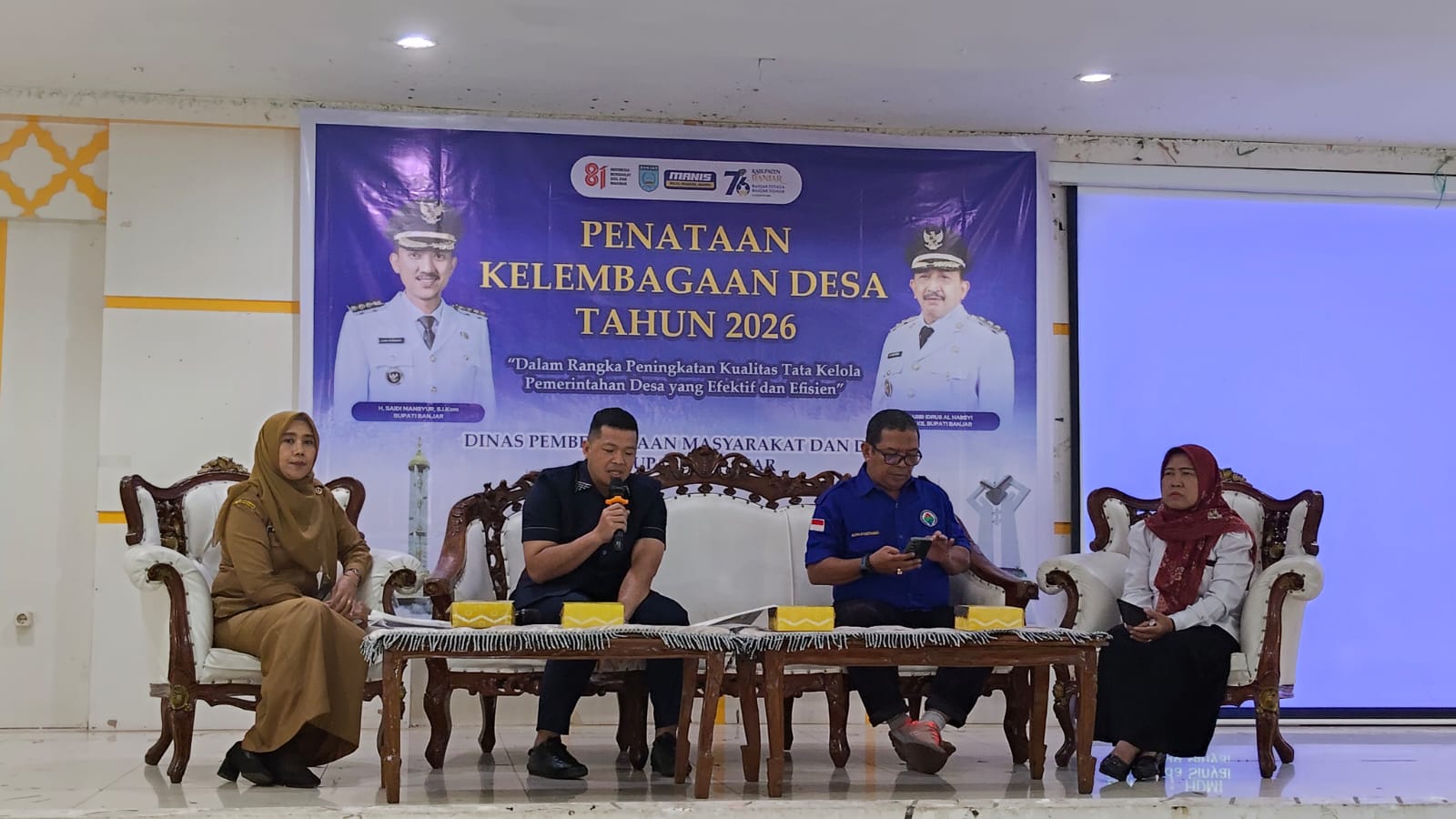 Kasi Pemberdayaan Kecamatan Aluh Aluh Hadiri Kegiatan Penataan Kelembagaan Desa Tahun 2026