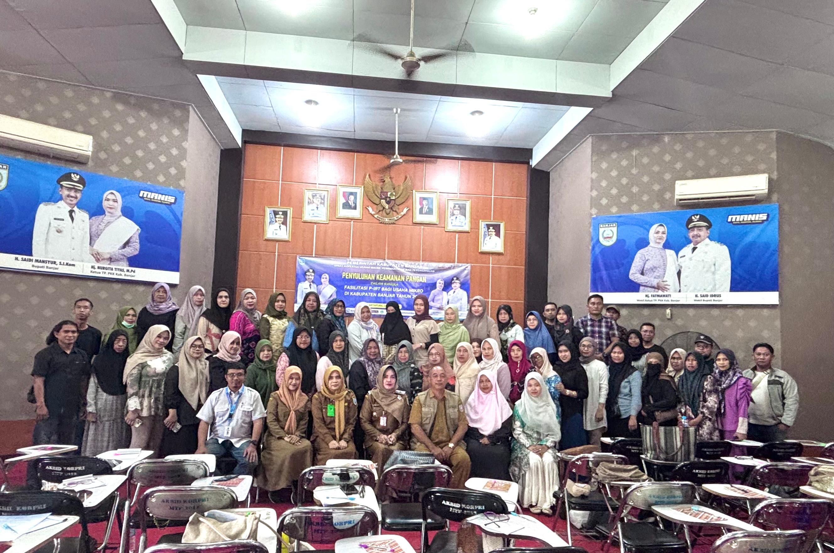 Dukung Fasilitasi P-IRT, DKUMPP Banjar Gelar Penyuluhan Keamanan Pangan