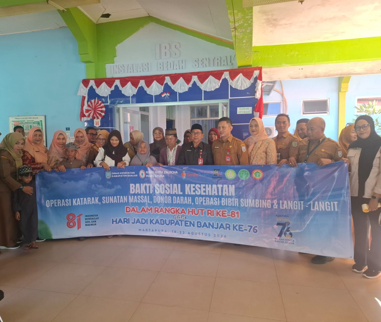 Bakti Sosial Kesehatan Gratis Warnai Hari Jadi ke-76 Kabupaten Banjar