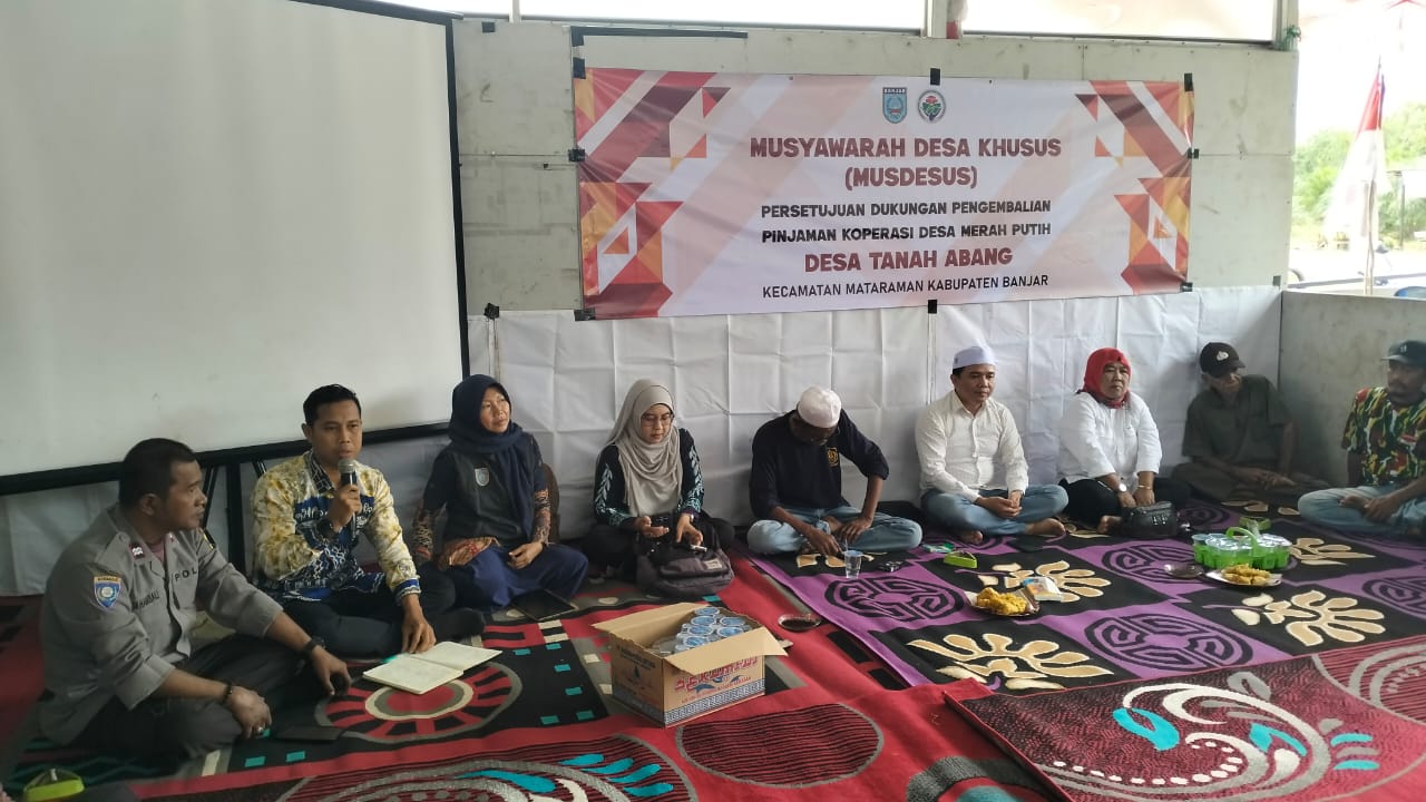 Sinergiskan Dukungan Pengembalian Pinjaman Kopdes Merah Putih, Pemdes Tanah Abang Gelar Musdesus