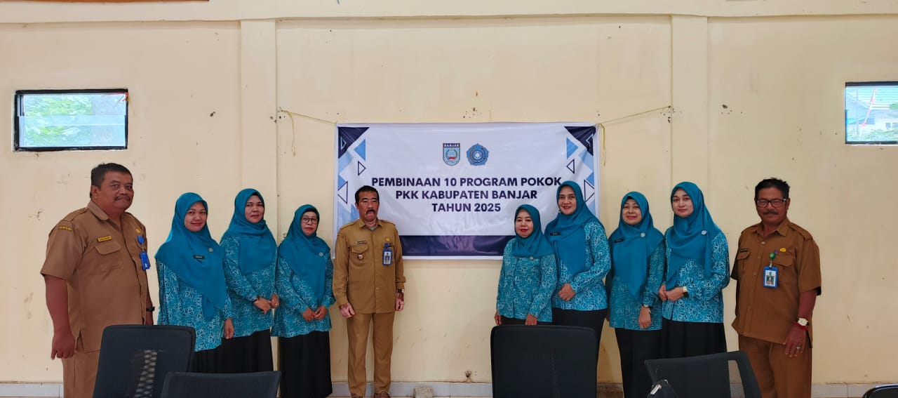 Penilaian dan Pembinaan Lomba Galeri Pelangi Oleh TP.PKK Kabupaten Banjar.