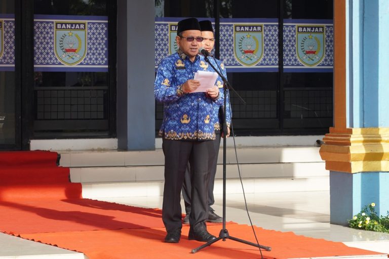 Apel Hari Kesadaran Nasional, Sekda Banjar Tegaskan Komitmen Layanan Publik dan Efisiensi Birokrasi Digital
