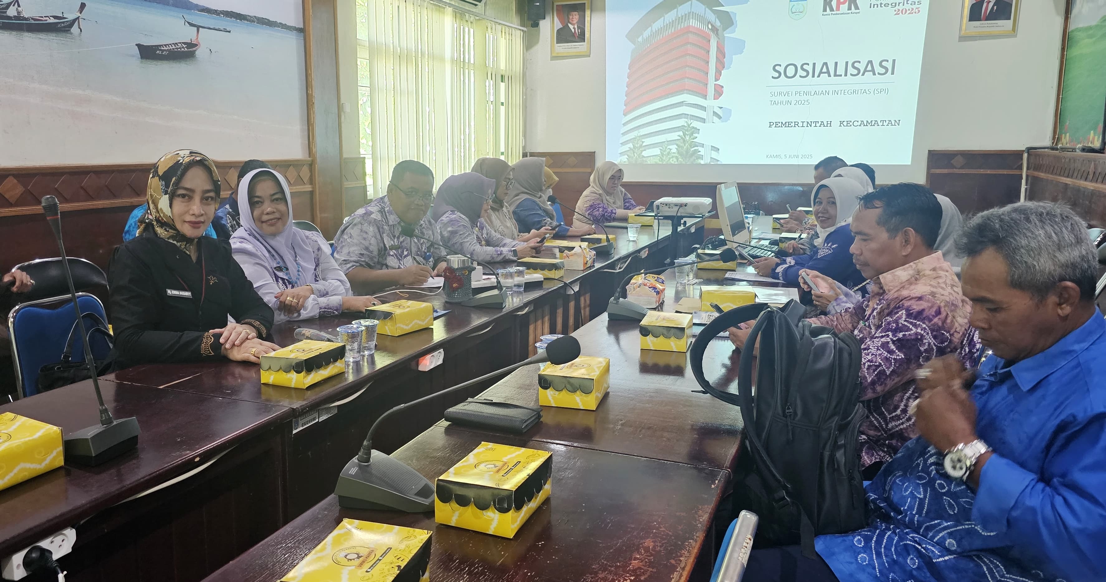 Sosialisasi SPI 2025, Sekcam Karang Intan : Komitmen Wujudkan Pemerintahan Berintegritas