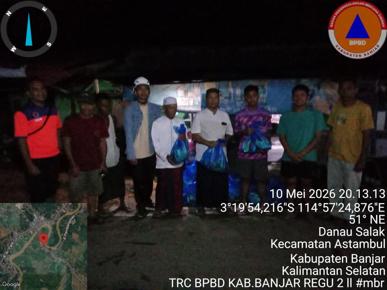 Longsor Susulan Tambah Jumlah Korban Terdampak di Desa Tanah Abang, BPBD Banjar Salurkan Bantuan Logistik