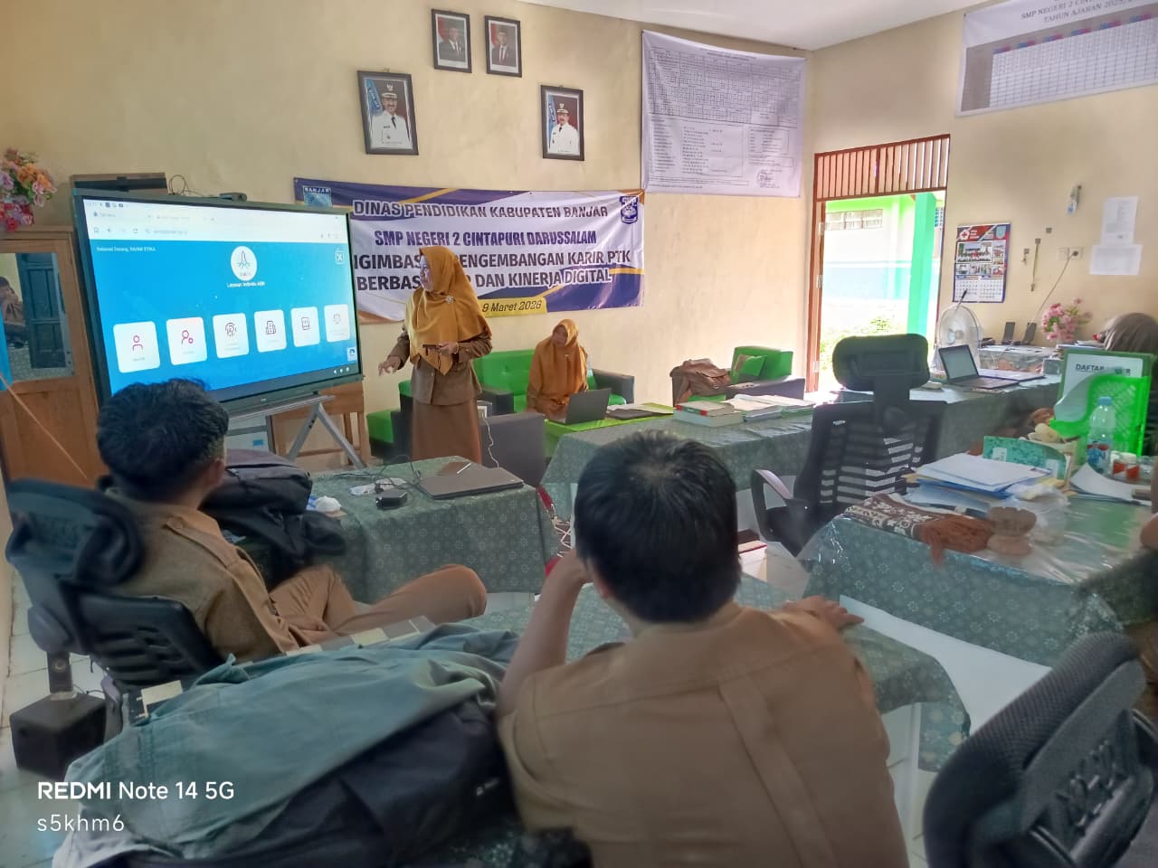 Optimalkan Karier PTK,SMP 2 Cintapuri Darussalam Gelar Pengimbasan BIMTEK e-Kinerja Berbasis Digital