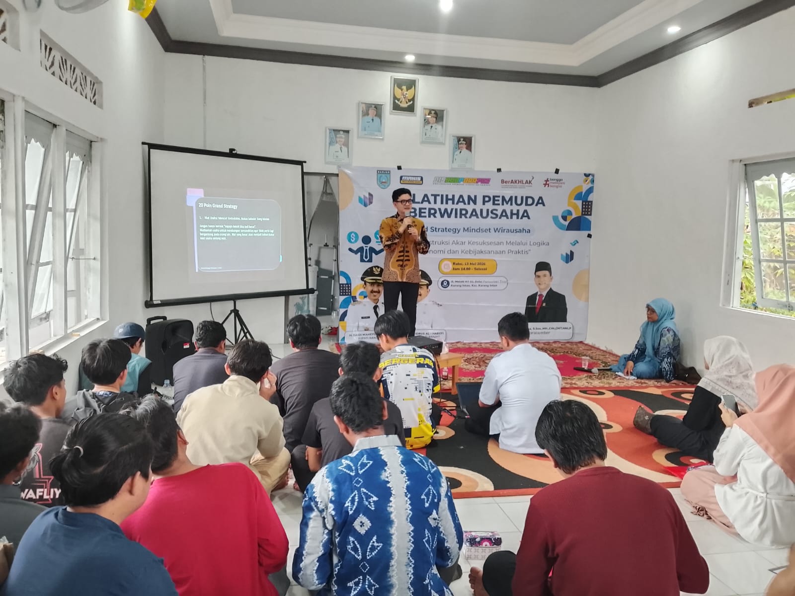 Disbudporapar Banjar Gelar Pelatihan Pemuda Berwirausaha di Karang Intan