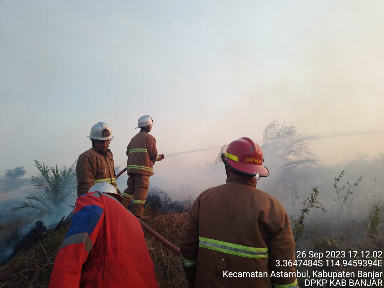 Satu hektar Lahan Habis Terbakar di Pematang Panjang