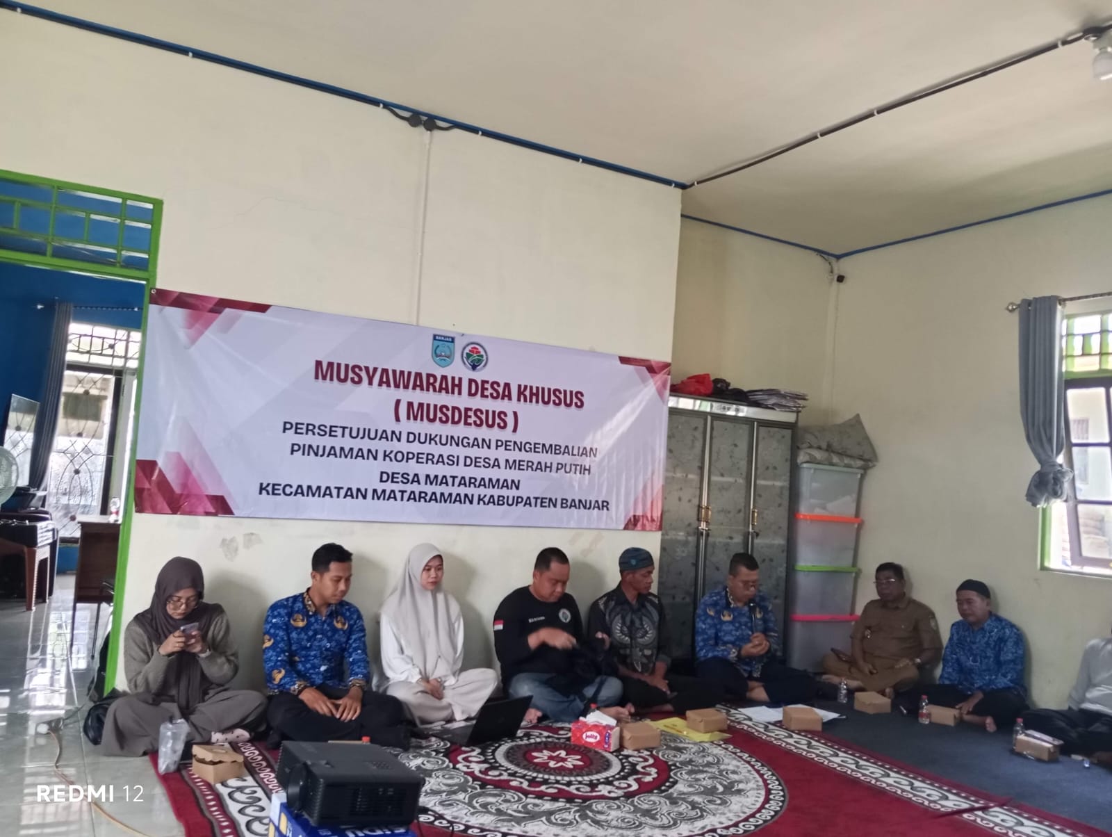 Musdesus Persetujuan Dukungan Pengembalian Pinjaman Kopdes Merah Putih Desa Mataraman