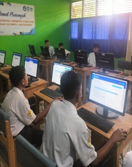 Uji Kesiapan Infrastruktur Digital, SMPN 1 Mataraman Sukses Gelar Simulasi TKA Pusmendik