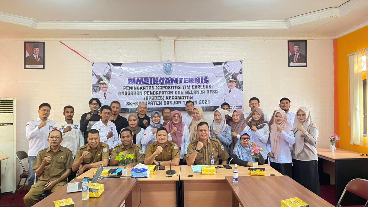 Guna Memaksimalkan Kinerja Dinas PMD Banjar Gelar Bimtek Tim Evaluasi APBDes