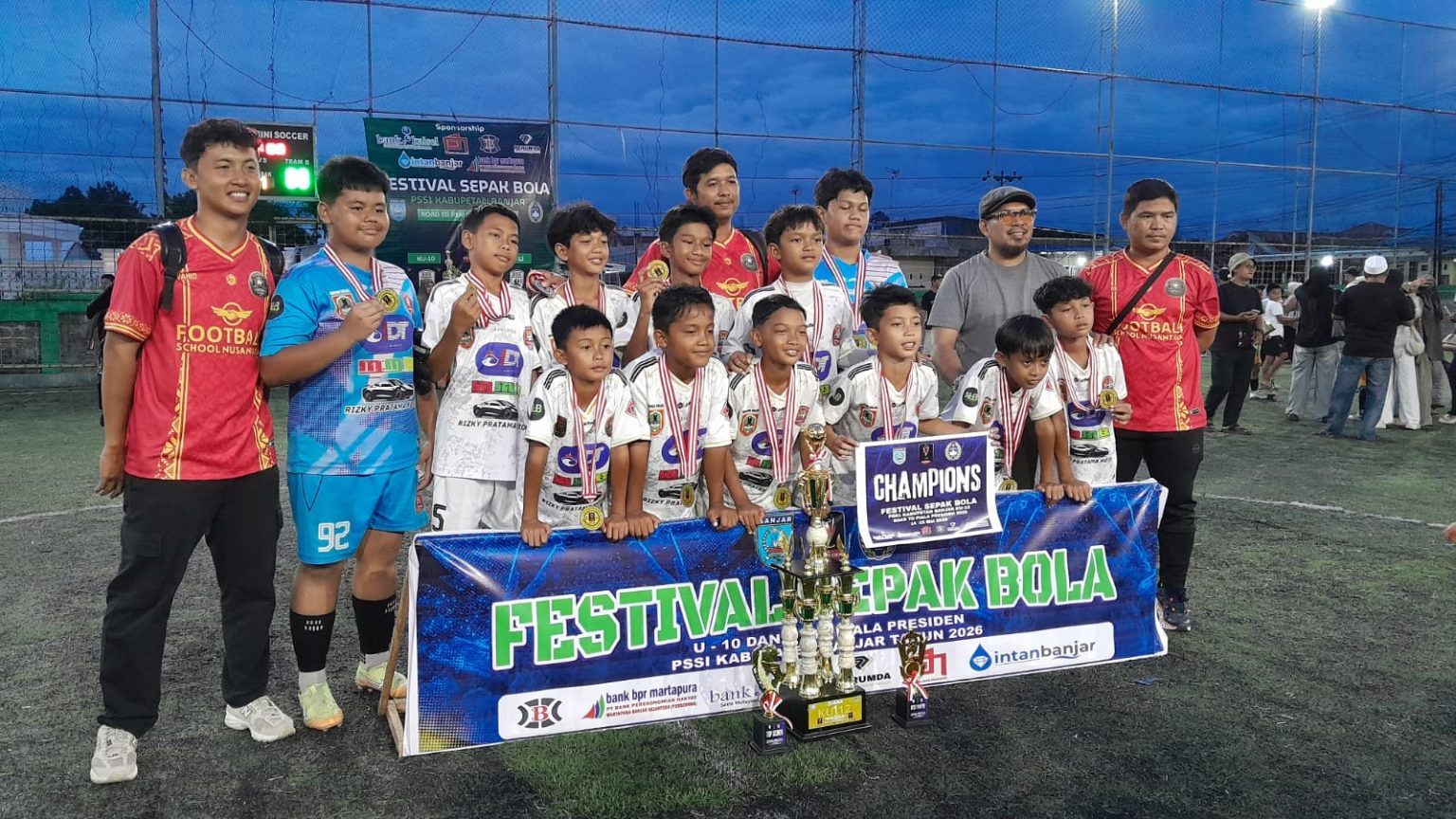 PSSI Banjar Sukses Gelar Festival Sepak Bola KU 10 dan KU 12