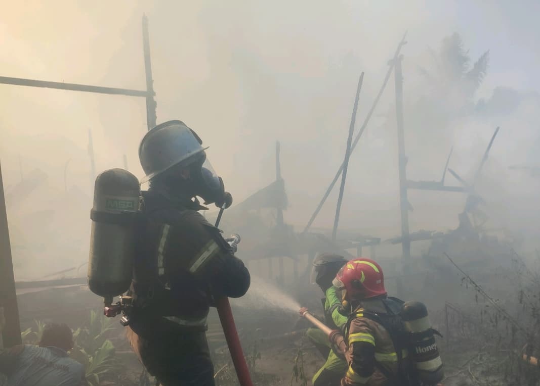 Kebakaran di Astambul, Tujuh Rumah Rusak Berat Tiga Rusak Ringan