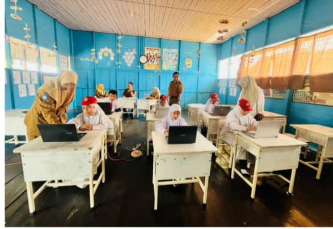 SDN Sungai Tandipah Atasi Kendala Teknis, TKA 2026 Berakhir Sukses