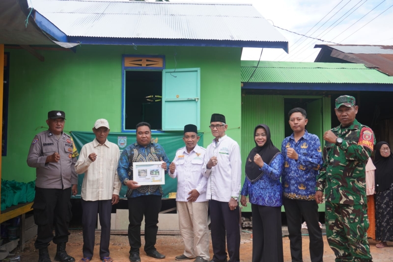 Pemdes Simpang Tiga dan Baznas Banjar Resmikan Bedah Rumah Program RTLH