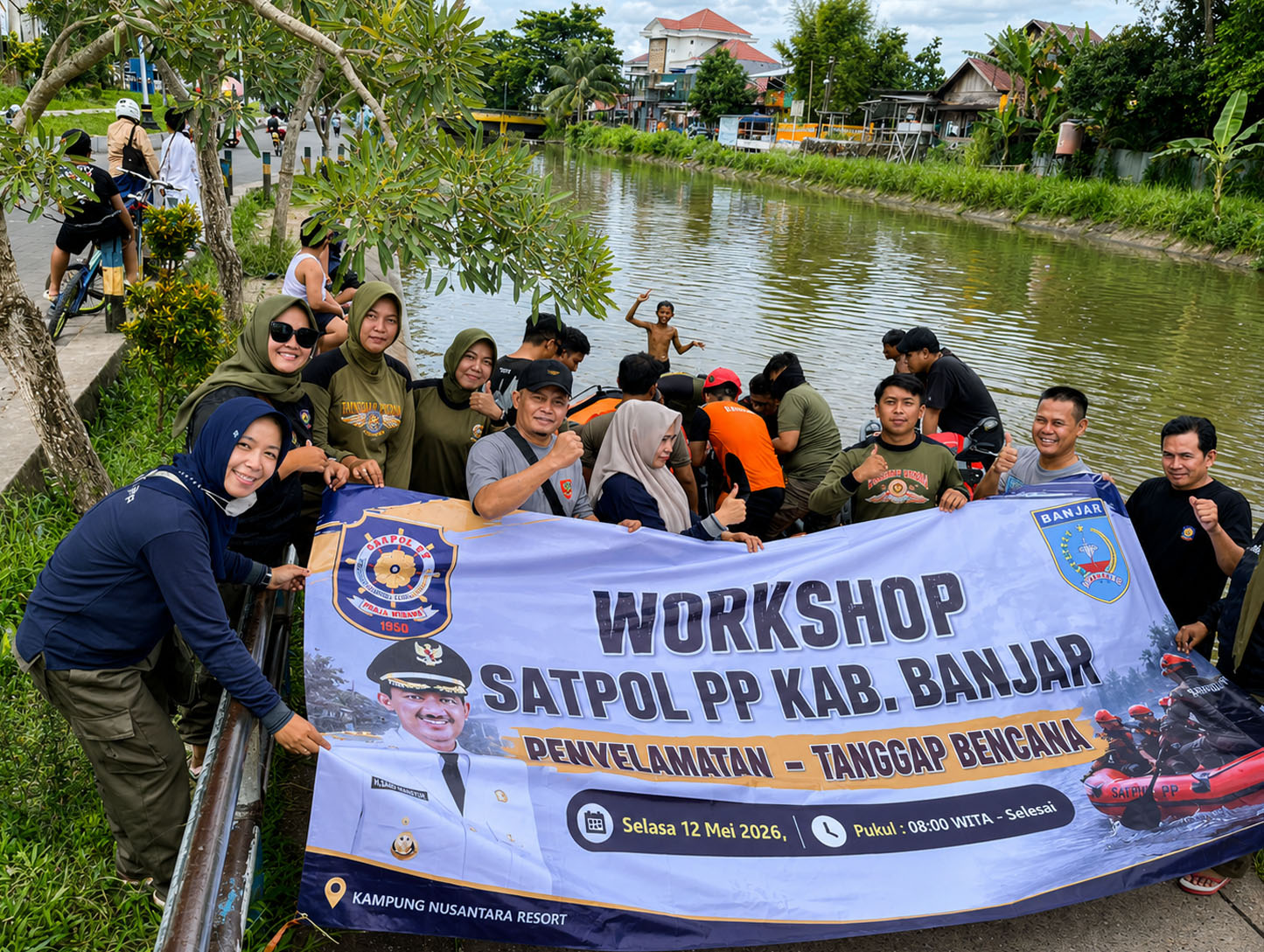 Satpol PP Banjar Gelar Workshop Peningkatan Kapasitas Penanggulangan Bencana Water Rescue