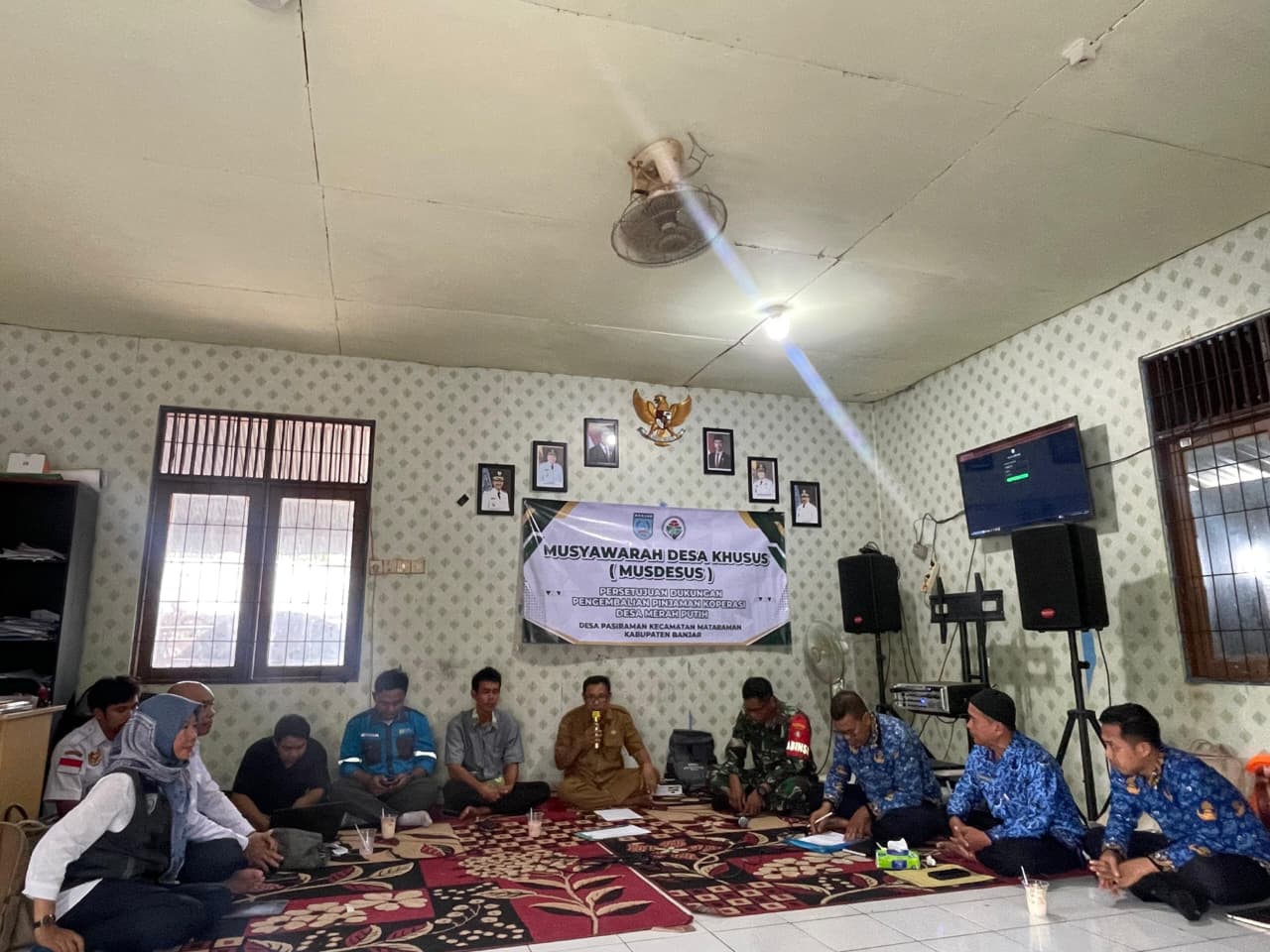 Musdesus Persetujuan Dukungan Pengembalian Pinjaman Kopdes Merah Putih Desa Pasiraman