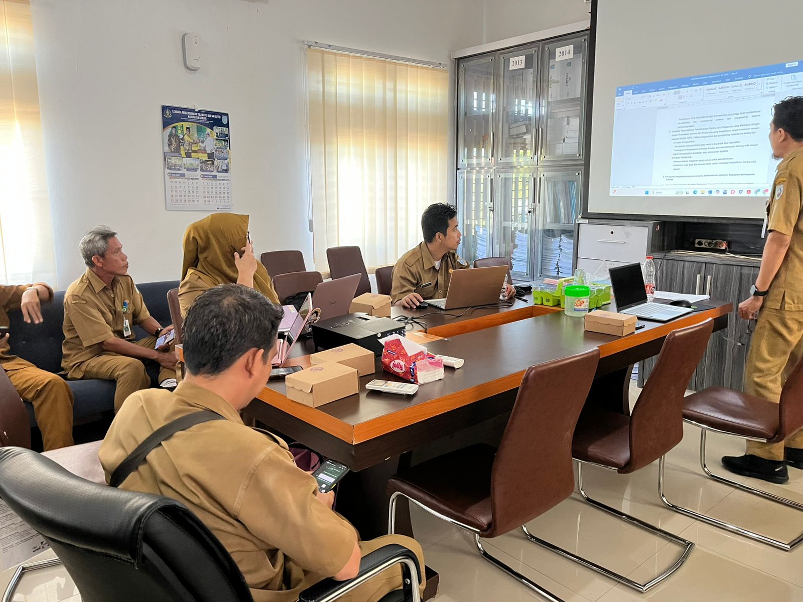 Kecamatan Karang Intan Ikuti Desk Laporan Kinerja Perangkat Daerah Triwulan II