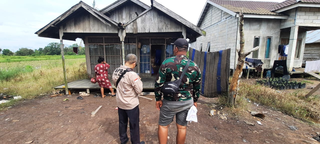 BPBD Banjar Lakukan Verifikasi Rumah Rusak Pascakejadian Angin Kencang