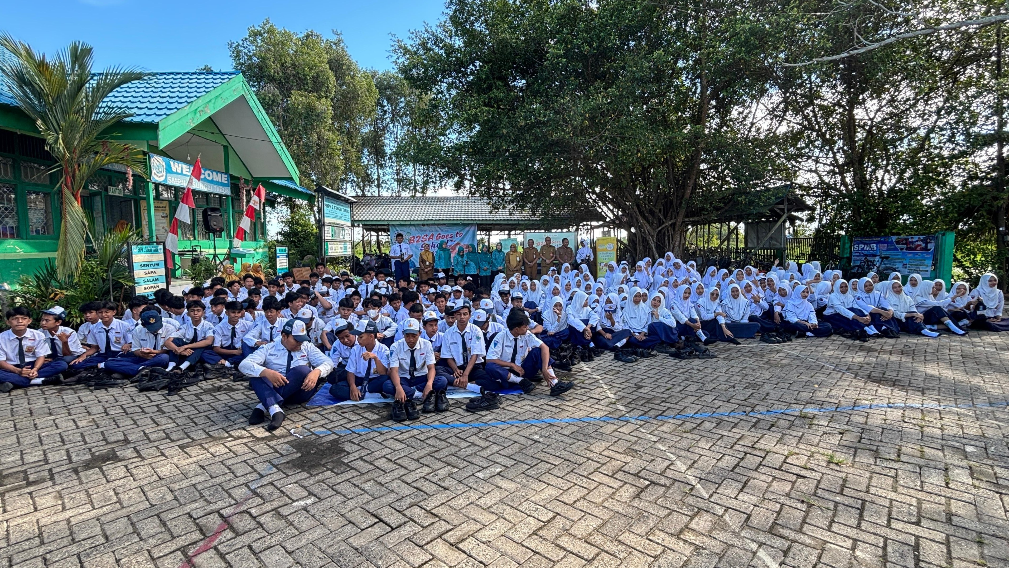 B2SA Goes To School Edukasi Siswa SMPN 2 Sungai Tabuk tentang Gizi Seimbang