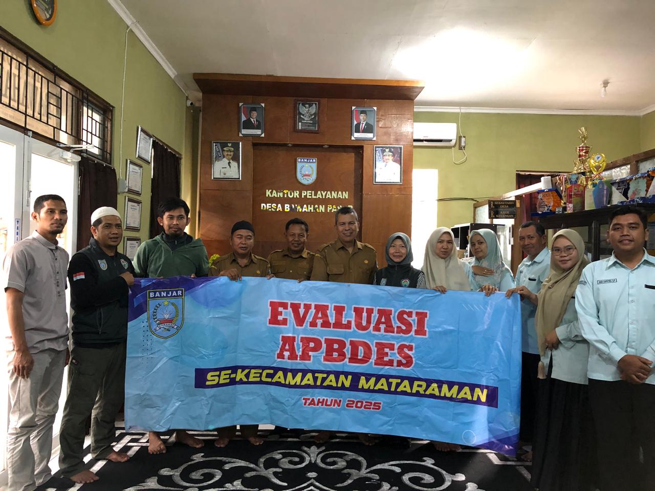 Tim Kecamatan Mataraman Evaluasi APBDes 2025 Pada Pemdes Bawahan Pasar