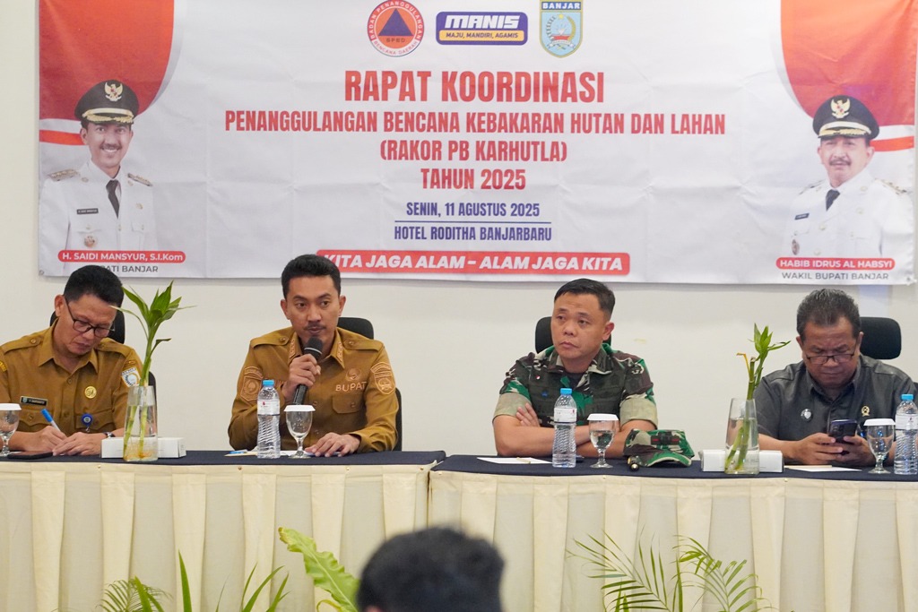 Pemkab Banjar Tetapkan Status Siaga Karhutla, 165 Titik Api Terdeteksi