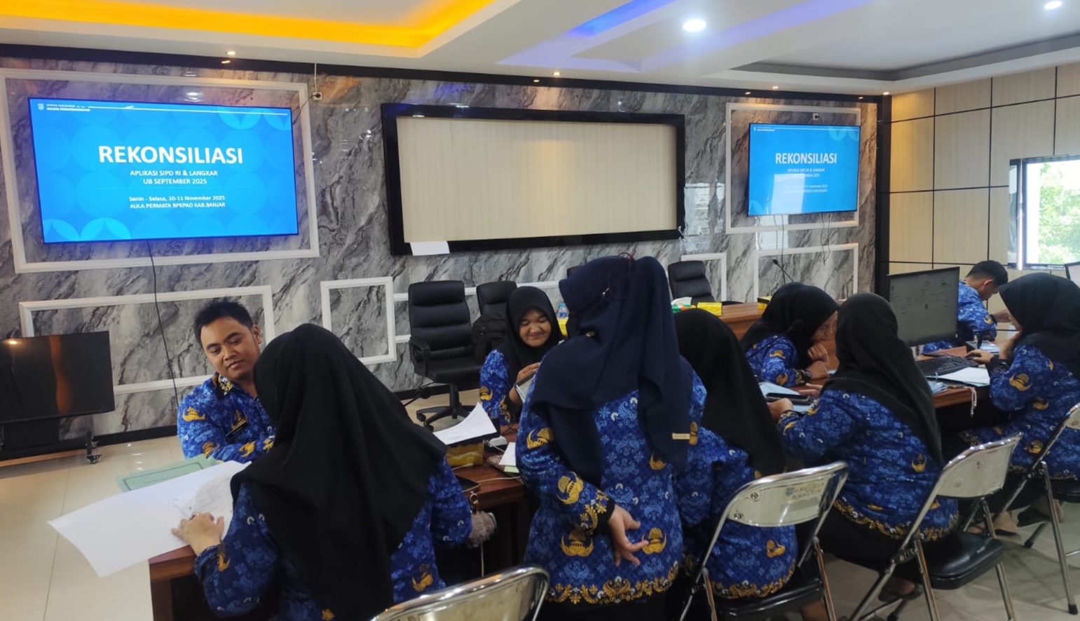 Kecamatan Karang Intan Ikuti Rekonsiliasi SIPD RI dan SIPD Langkar