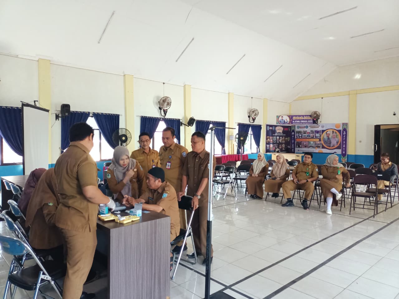 Puskesmas Mataraman Gelar Cek Kesehatan Gratis bagi Seluruh Pegawai Kecamatan