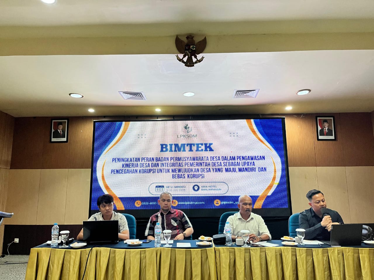 BPD Karang Intan Ikuti Bimtek Peningkatan Kapasitas Pengawasan Kinerja Desa Bebas dari Korupsi