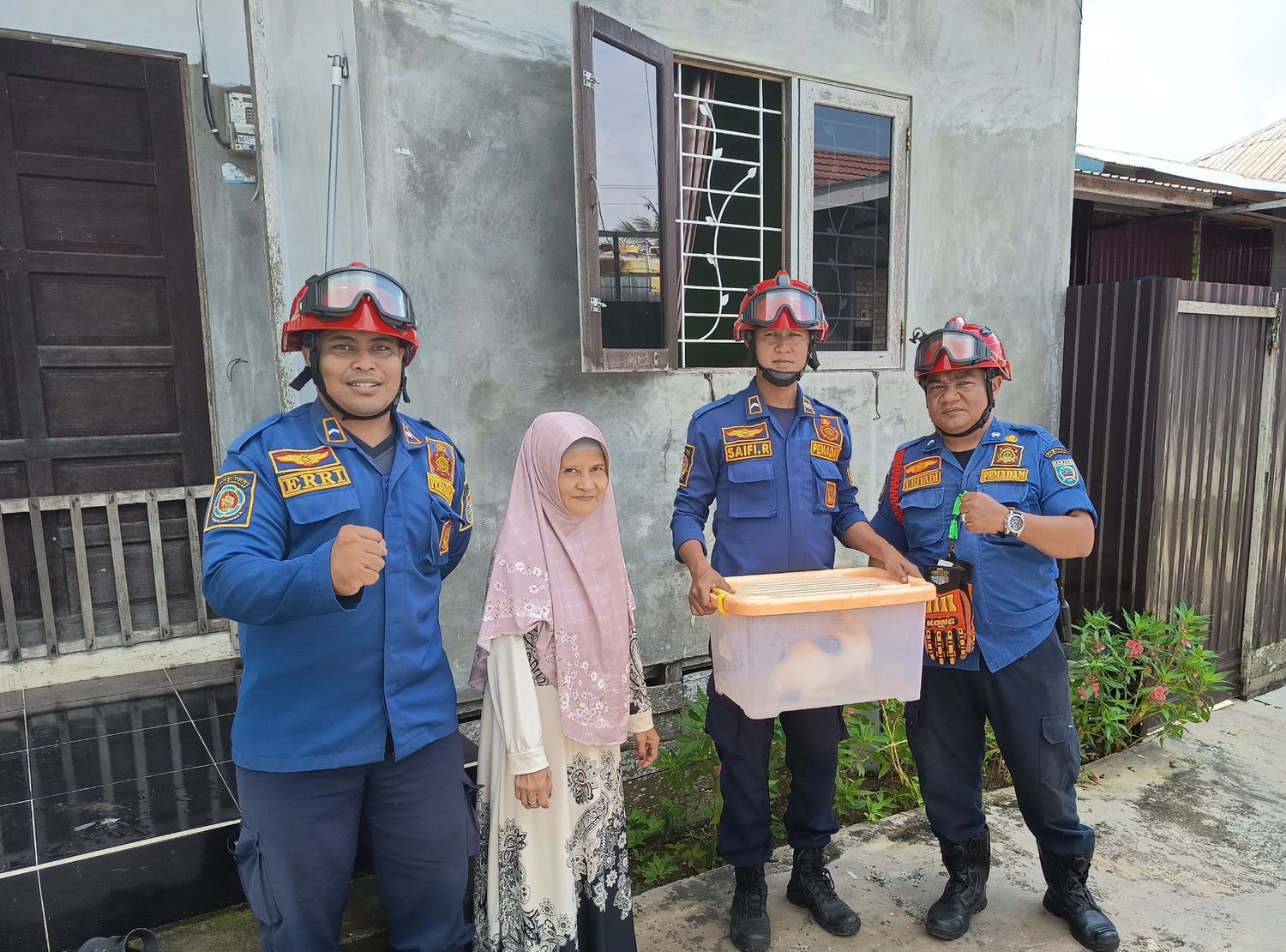 Evakuasi Kucing Meresahkan Warga Dievakuasi Damkar Banjar Sektor Gambut